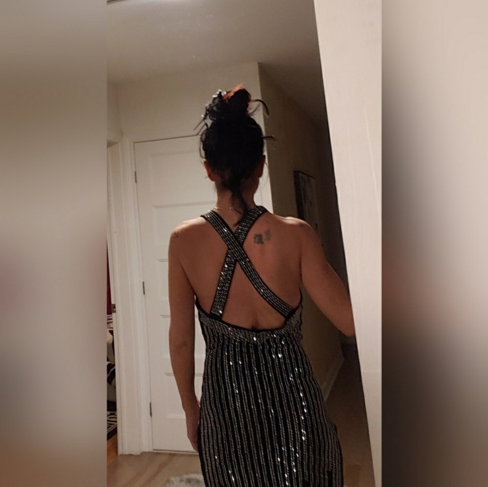 🧿Black and Silver Dress